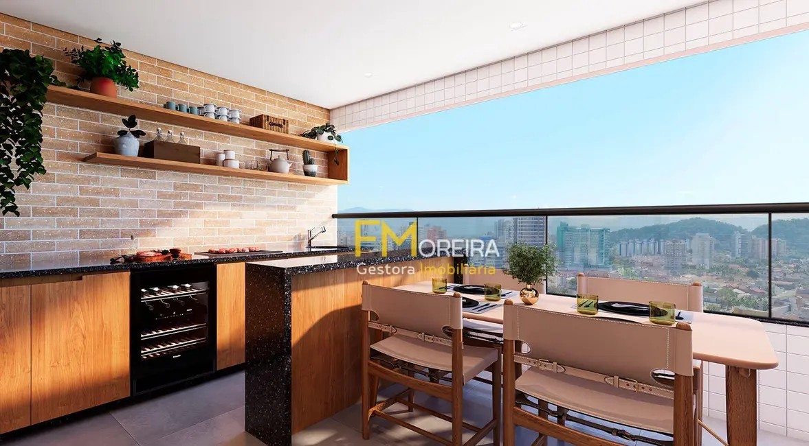 Foto 2 de Apartamento com 2 quartos à venda, 80m2 em Boqueirão, Praia Grande - SP