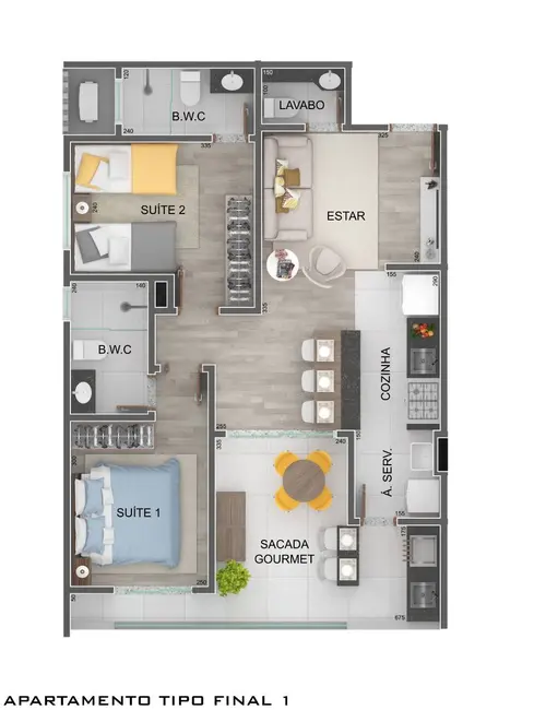 Foto 8 de Apartamento com 2 quartos à venda, 72m2 em Ubatuba - SP