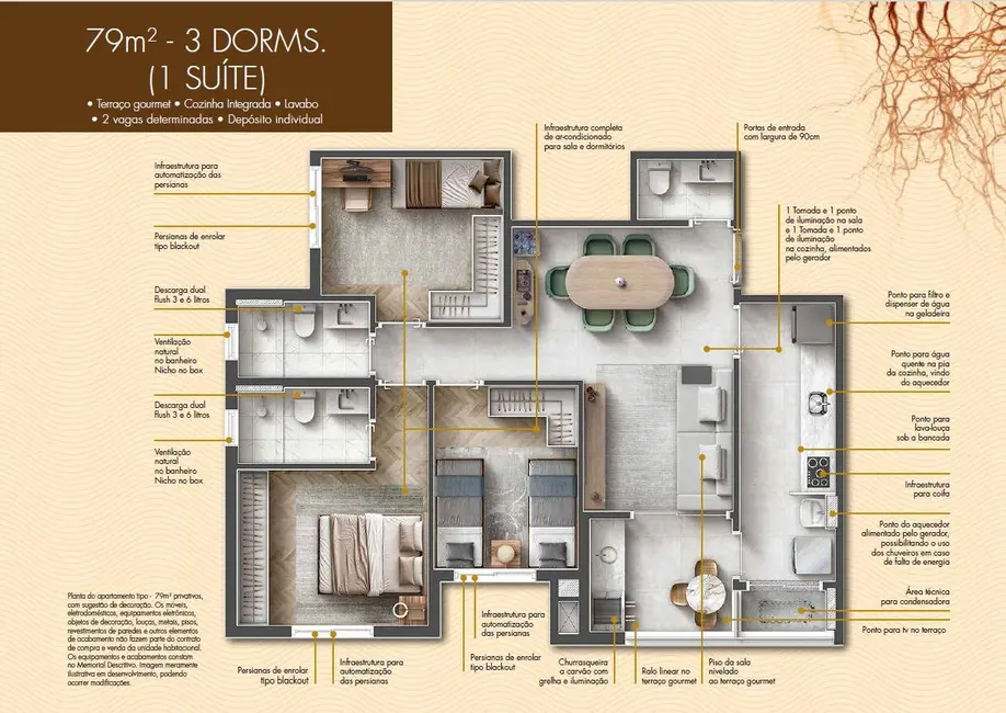 Foto 5 de Apartamento com 68 quartos à venda, 79m2 em Santo Antônio, Sao Caetano Do Sul - SP