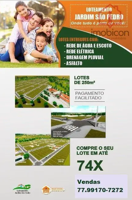 Foto 3 de Terreno / Lote à venda, 250m2 em São Pedro, Vitoria Da Conquista - BA