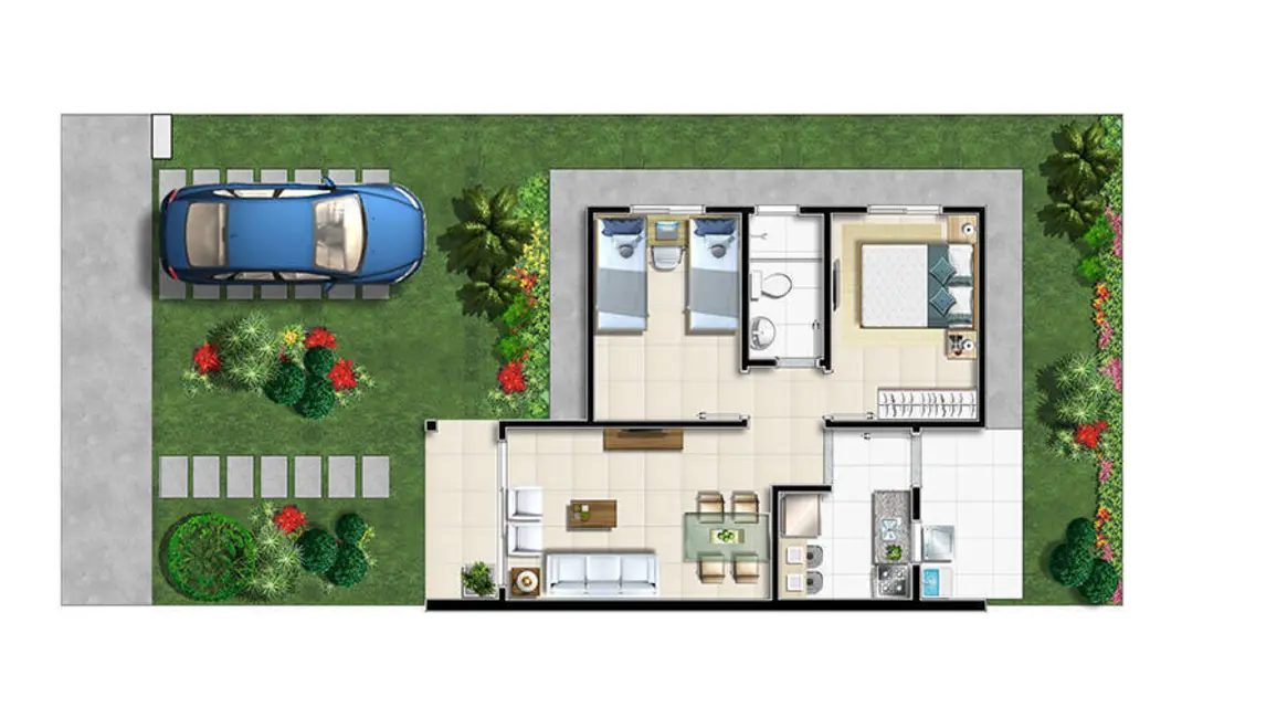 Foto 4 de Casa com 2 quartos à venda, 53m2 em Vitoria Da Conquista - BA