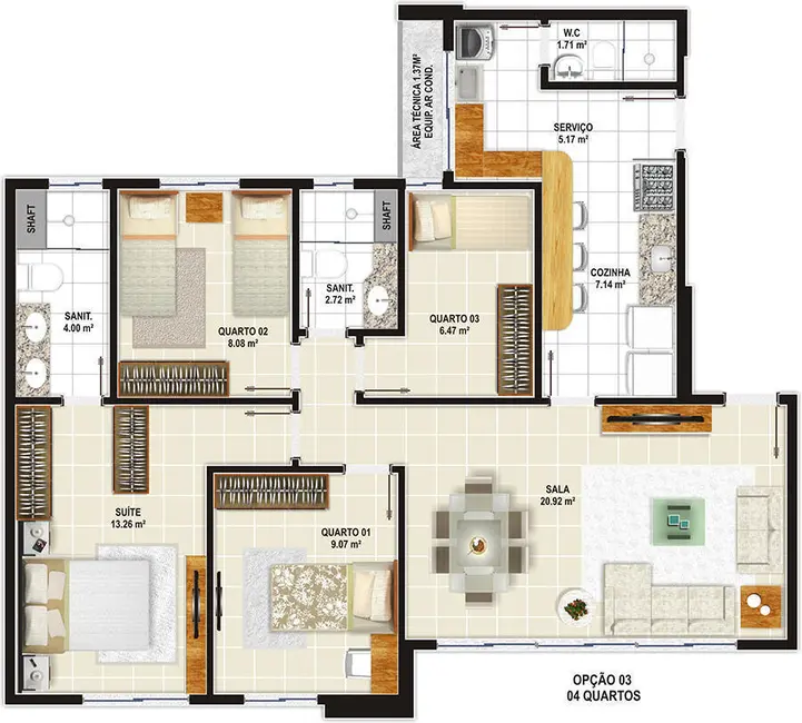 Foto 7 de Apartamento com 4 quartos à venda, 94m2 em Boa Vista, Vitoria Da Conquista - BA