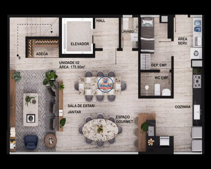 Apartamento com 3 quartos à venda, 194m2 em Tirol, Natal - RN - imagem 1 Foto 1 de Apartamento com 3 quartos à venda, 194m2 em Tirol, Natal - RN