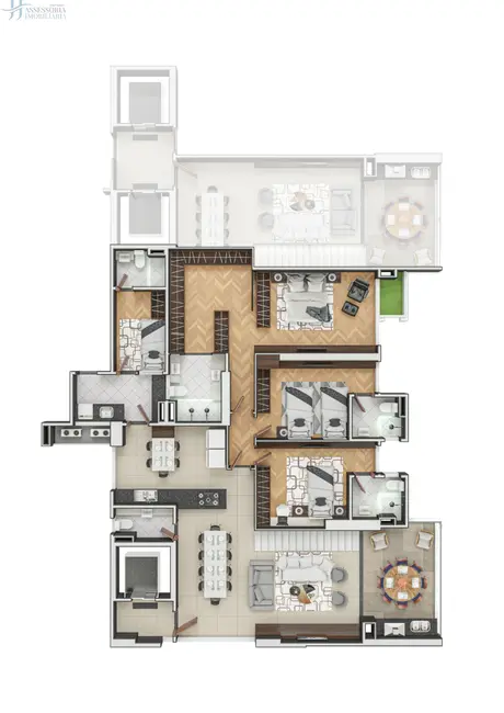 Foto 1 de Apartamento com 3 quartos à venda, 187m2 em Candelária, Natal - RN