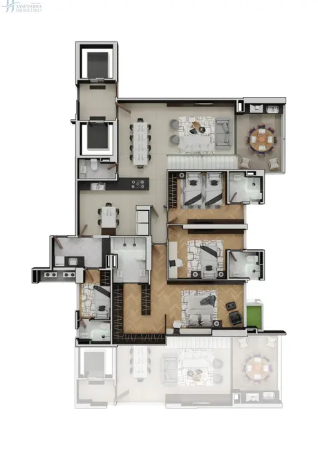 Foto 2 de Apartamento com 3 quartos à venda, 187m2 em Candelária, Natal - RN