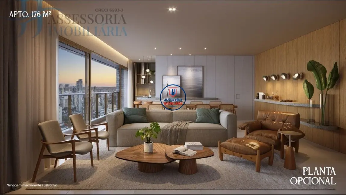 Foto 7 de Apartamento com 4 quartos à venda, 176m2 em Petrópolis, Natal - RN