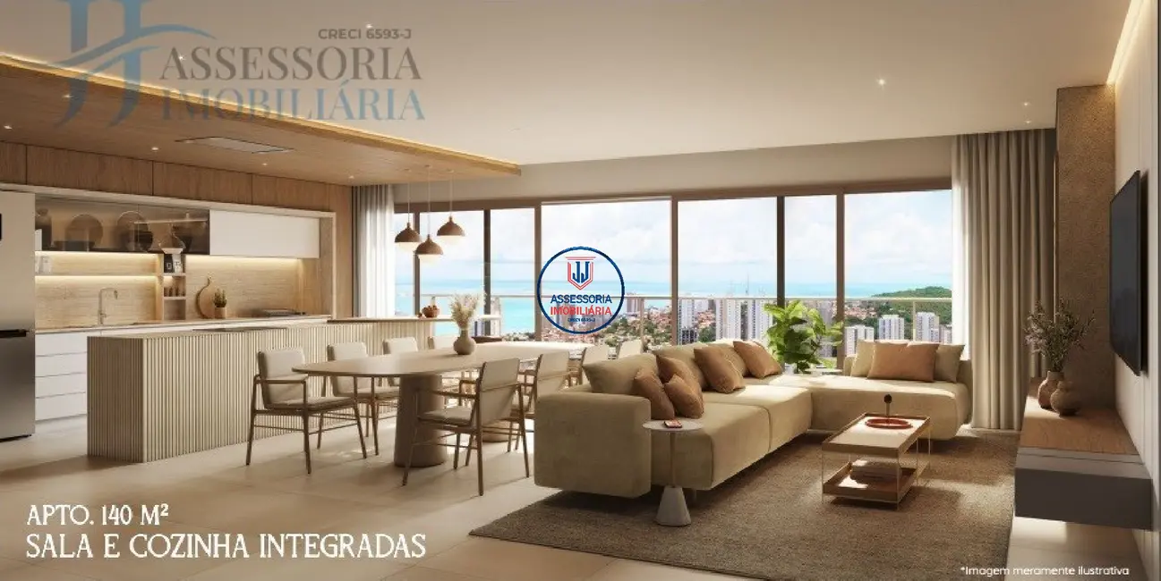 Foto 3 de Apartamento com 4 quartos à venda, 176m2 em Petrópolis, Natal - RN