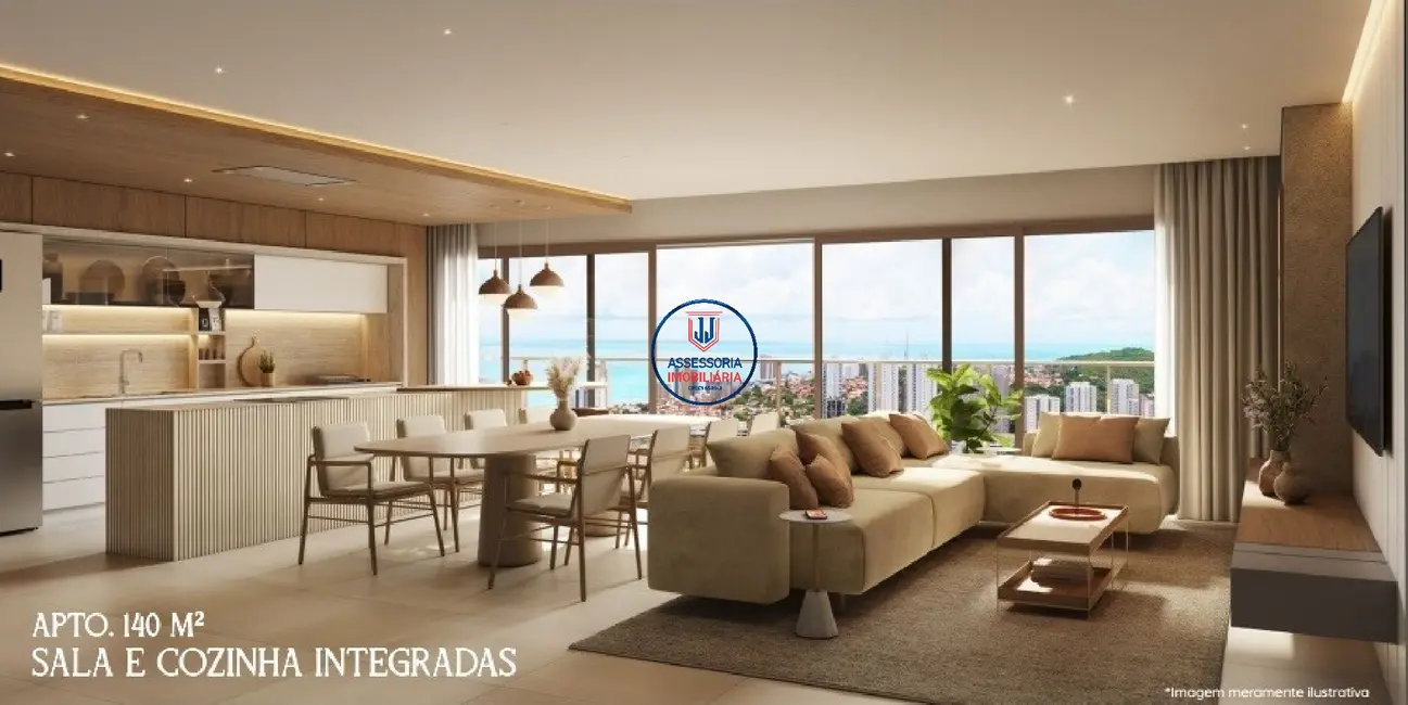 Apartamento com 3 quartos à venda, 140m2 em Petrópolis, Natal - RN - imagem 3 Foto 3 de Apartamento com 3 quartos à venda, 140m2 em Petrópolis, Natal - RN