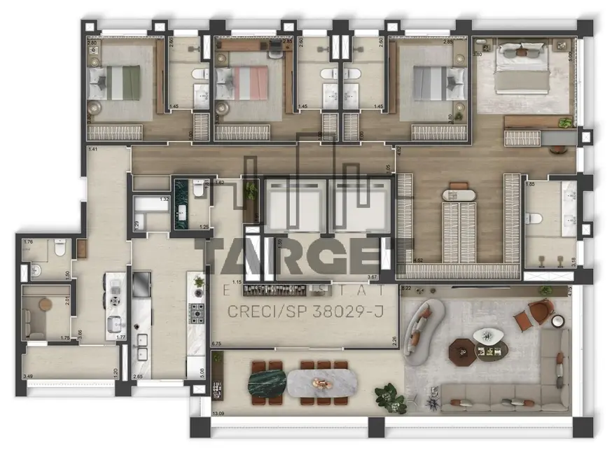Apartamento com 4 quartos à venda, 270m2 em Cerqueira César, São Paulo - SP - imagem 2 Foto 2 de Apartamento com 4 quartos à venda, 270m2 em Cerqueira César, São Paulo - SP