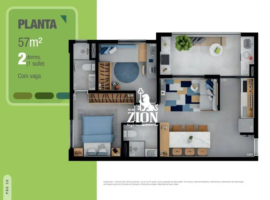 Foto 2 de Apartamento com 2 quartos à venda, 50m2 em Casa Verde, São Paulo - SP