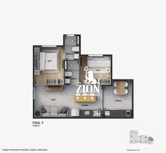 Foto 8 de Apartamento com 2 quartos à venda, 42m2 em Vila Maria, São Paulo - SP