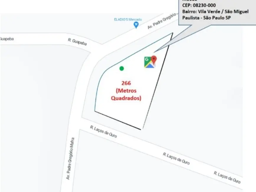 Terreno / Lote à venda, 266m2 em São Miguel Paulista, São Paulo - SP - imagem 6 Foto 6 de Terreno / Lote à venda, 266m2 em São Miguel Paulista, São Paulo - SP