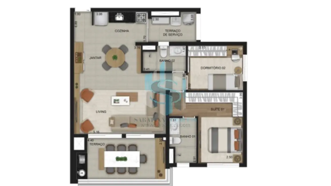 Foto 2 de Apartamento com 2 quartos à venda, 87m2 em Belém, São Paulo - SP