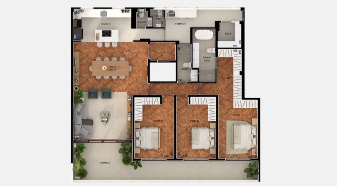 Foto 8 de Apartamento com 3 quartos à venda, 202m2 em Higienópolis, São Paulo - SP