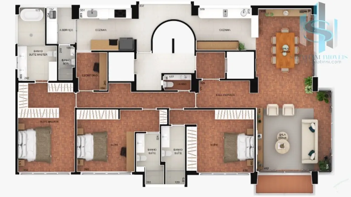 Apartamento com 3 quartos à venda, 211m2 em Higienópolis, São Paulo - SP - imagem 5 Foto 5 de Apartamento com 3 quartos à venda, 211m2 em Higienópolis, São Paulo - SP