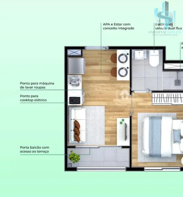 Foto 5 de Apartamento com 1 quarto à venda, 35m2 em Vila Prudente, São Paulo - SP