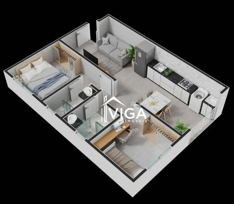 Apartamento com 2 quartos para alugar, 52m2 em Itumbiara - GO - imagem 3 Foto 3 de Apartamento com 2 quartos para alugar, 52m2 em Itumbiara - GO