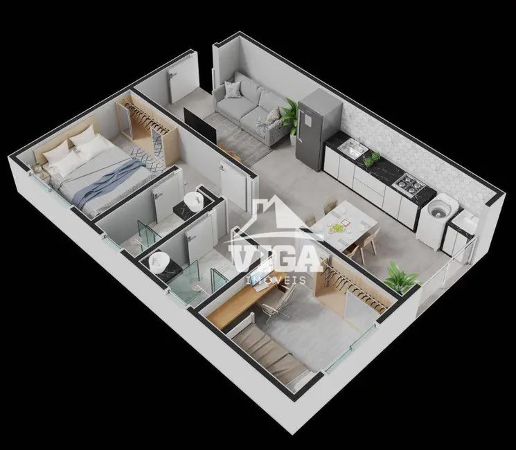 Apartamento com 2 quartos para alugar, 52m2 em Itumbiara - GO - imagem 8 Foto 8 de Apartamento com 2 quartos para alugar, 52m2 em Itumbiara - GO