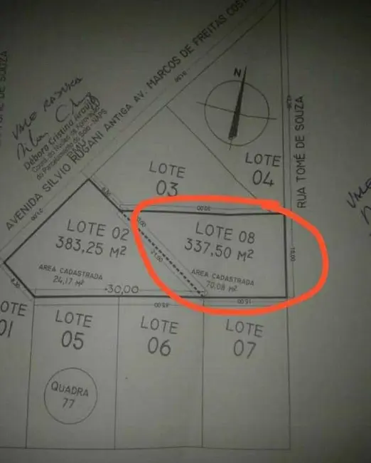 Foto 1 de Terreno / Lote à venda, 338m2 em Tubalina, Uberlandia - MG