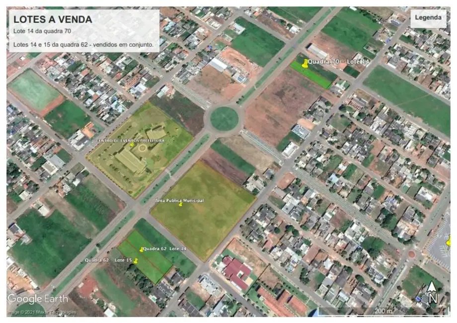 Foto 1 de Terreno / Lote à venda, 1800m2 em Sorriso - MT