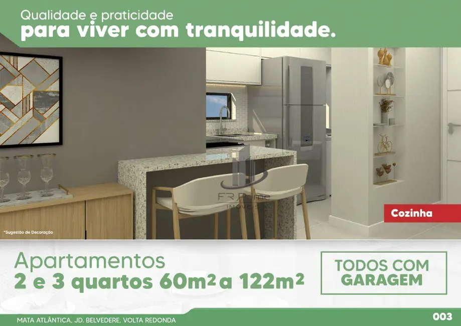 Apartamento com 2 quartos à venda, 61m2 em Jardim Belvedere, Volta Redonda - RJ - imagem 5 Foto 5 de Apartamento com 2 quartos à venda, 61m2 em Jardim Belvedere, Volta Redonda - RJ