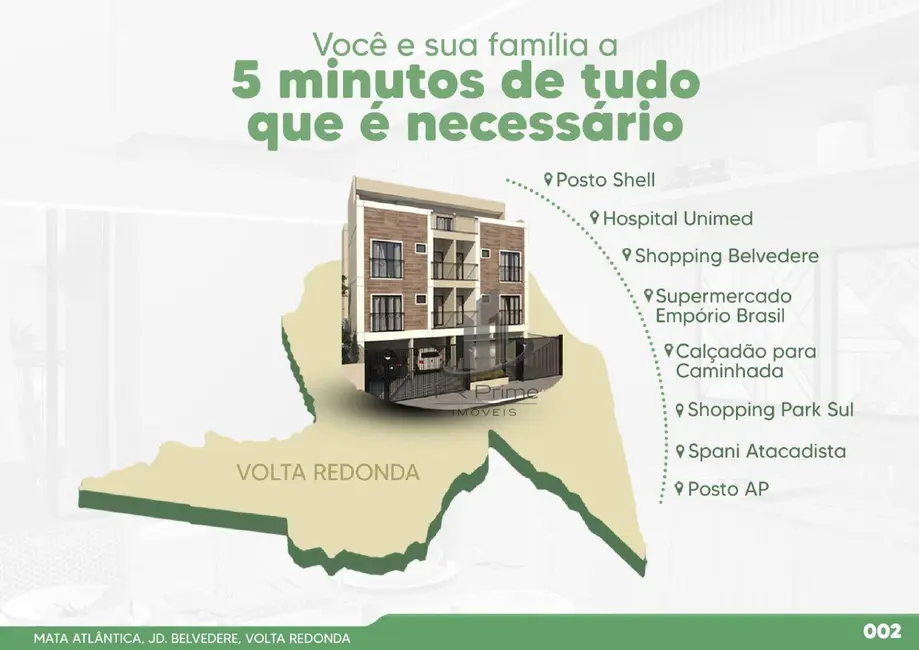 Apartamento com 2 quartos à venda, 61m2 em Jardim Belvedere, Volta Redonda - RJ - imagem 3 Foto 3 de Apartamento com 2 quartos à venda, 61m2 em Jardim Belvedere, Volta Redonda - RJ