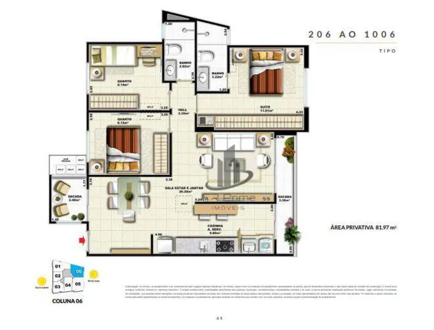 Foto 2 de Apartamento com 3 quartos à venda, 82m2 em Bela Vista, Volta Redonda - RJ