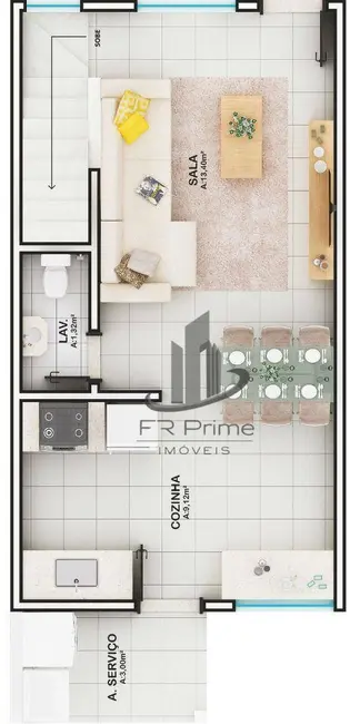 Foto 7 de Casa de Condomínio com 2 quartos à venda, 111m2 em Roma, Volta Redonda - RJ