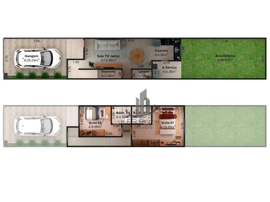 Foto 4 de Casa com 2 quartos à venda, 106m2 em Barra Do Pirai - RJ