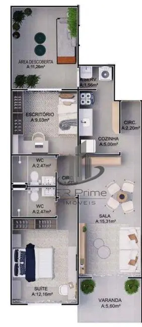 Apartamento com 2 quartos à venda, 72m2 em São Geraldo, Volta Redonda - RJ - imagem 2 Foto 2 de Apartamento com 2 quartos à venda, 72m2 em São Geraldo, Volta Redonda - RJ