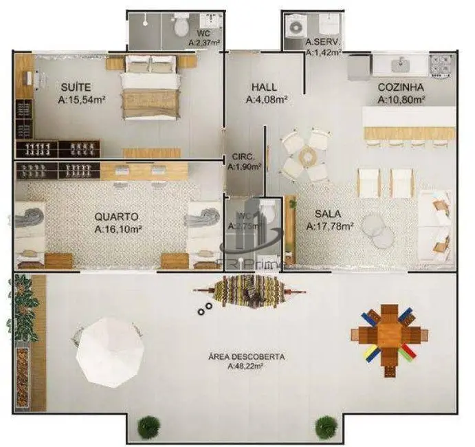 Cobertura com 2 quartos à venda, 122m2 em São Geraldo, Volta Redonda - RJ - imagem 2 Foto 2 de Cobertura com 2 quartos à venda, 122m2 em São Geraldo, Volta Redonda - RJ