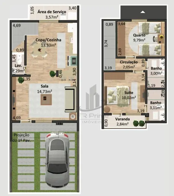 Casa de Condomínio com 2 quartos à venda, 138m2 em Belmonte, Volta Redonda - RJ - imagem 3 Foto 3 de Casa de Condomínio com 2 quartos à venda, 138m2 em Belmonte, Volta Redonda - RJ