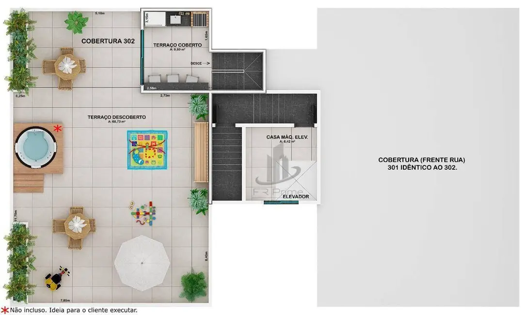 Cobertura com 3 quartos à venda, 164m2 em Jardim Belvedere, Volta Redonda - RJ - imagem 3 Foto 3 de Cobertura com 3 quartos à venda, 164m2 em Jardim Belvedere, Volta Redonda - RJ