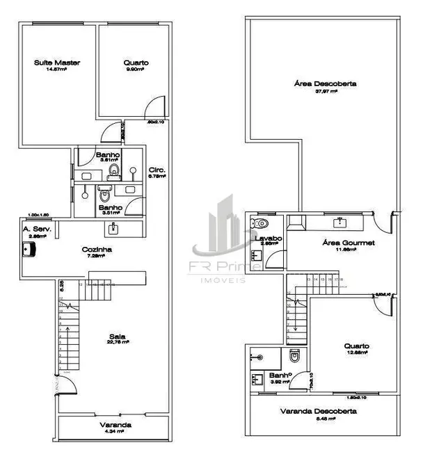 Foto 4 de Cobertura com 3 quartos à venda, 153m2 em Jardim Amália, Volta Redonda - RJ