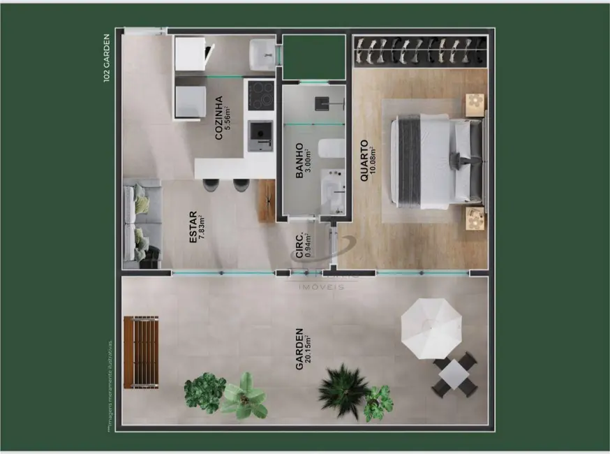 Apartamento com 1 quarto à venda, 55m2 em Voldac, Volta Redonda - RJ - imagem 3 Foto 3 de Apartamento com 1 quarto à venda, 55m2 em Voldac, Volta Redonda - RJ