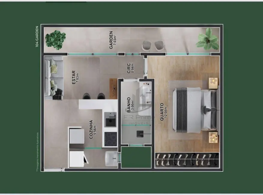 Foto 3 de Apartamento com 1 quarto à venda, 42m2 em Voldac, Volta Redonda - RJ