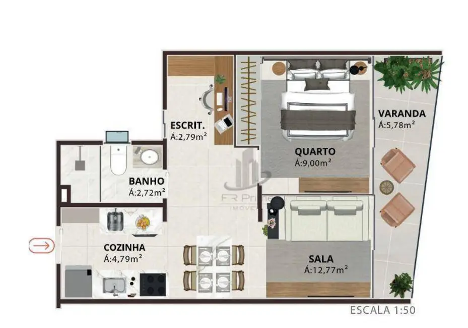 Apartamento com 1 quarto à venda, 42m2 em Ano Bom, Barra Mansa - RJ - imagem 2 Foto 2 de Apartamento com 1 quarto à venda, 42m2 em Ano Bom, Barra Mansa - RJ