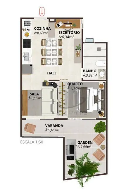 Apartamento com 1 quarto à venda, 47m2 em Ano Bom, Barra Mansa - RJ - imagem 3 Foto 3 de Apartamento com 1 quarto à venda, 47m2 em Ano Bom, Barra Mansa - RJ