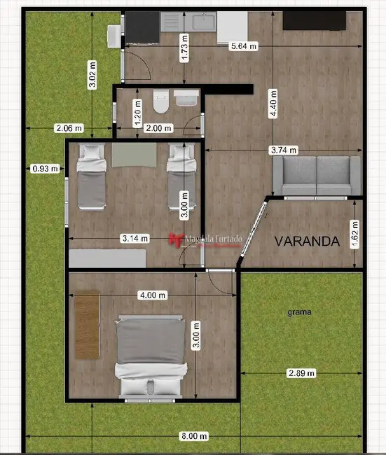 Casa com 2 quartos à venda, 80m2 em Cabo Frio - RJ - imagem 8 Foto 8 de Casa com 2 quartos à venda, 80m2 em Cabo Frio - RJ