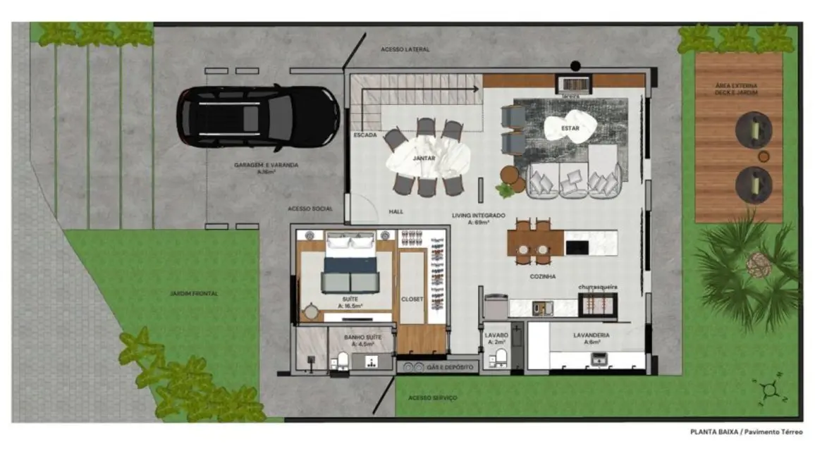 Casa com 2 quartos à venda, 166m2 em Caturrita, Santa Maria - RS - imagem 9 Foto 9 de Casa com 2 quartos à venda, 166m2 em Caturrita, Santa Maria - RS