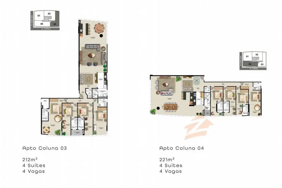 Foto 11 de Apartamento à venda, 213m2 em Praia do Morro, Guarapari - ES