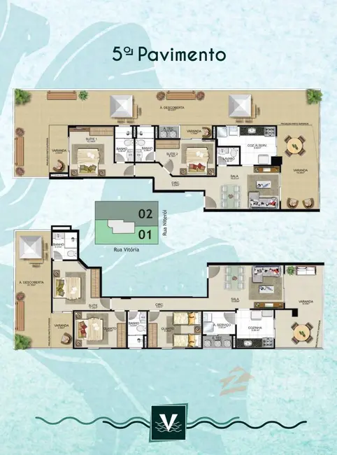 Apartamento com 2 quartos à venda, 92m2 em Praia do Morro, Guarapari - ES - imagem 6 Foto 6 de Apartamento com 2 quartos à venda, 92m2 em Praia do Morro, Guarapari - ES