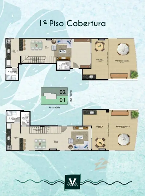 Apartamento com 2 quartos à venda, 92m2 em Praia do Morro, Guarapari - ES - imagem 8 Foto 8 de Apartamento com 2 quartos à venda, 92m2 em Praia do Morro, Guarapari - ES