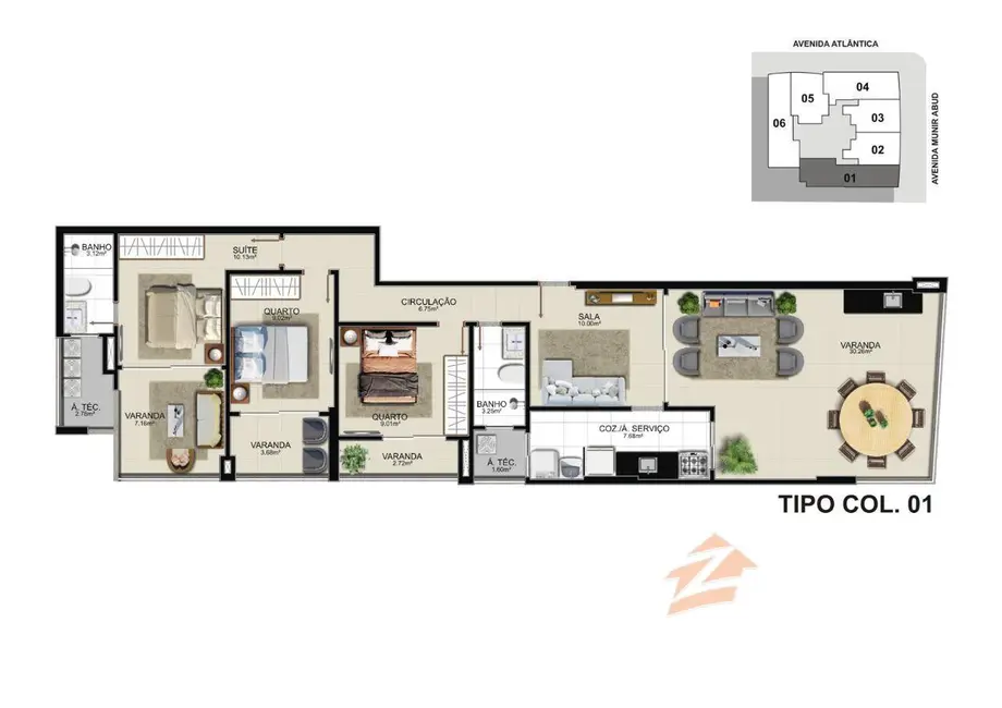 Foto 8 de Apartamento com 2 quartos à venda, 80m2 em Praia do Morro, Guarapari - ES