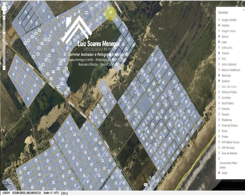 Foto 5 de Terreno / Lote à venda, 550m2 em Balneario Rincao - SC