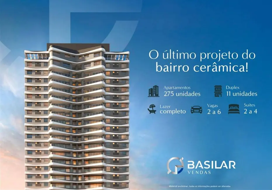 Foto 1 de Apartamento com 3 quartos à venda, 122m2 em Cerâmica, Sao Caetano Do Sul - SP
