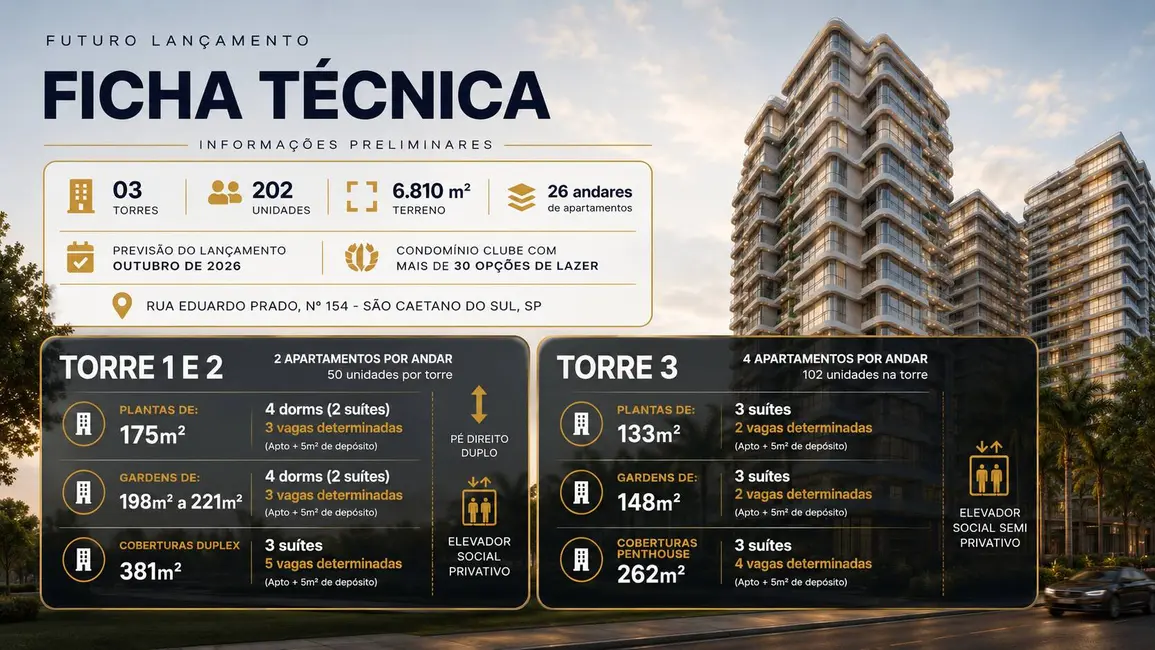 Apartamento com 3 quartos à venda, 133m2 em São José, Sao Caetano Do Sul - SP - imagem 1 Foto 1 de Apartamento com 3 quartos à venda, 133m2 em São José, Sao Caetano Do Sul - SP