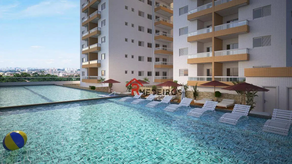 Foto 2 de Apartamento com 2 quartos à venda, 57m2 em Boqueirão, Praia Grande - SP