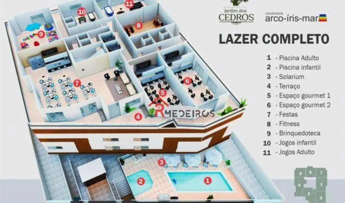 Apartamento com 1 quarto à venda, 97m2 em Praia Grande - SP - imagem 7 Foto 7 de Apartamento com 1 quarto à venda, 97m2 em Praia Grande - SP