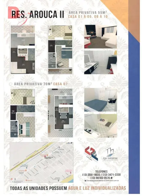 Foto 2 de Casa de Condomínio com 2 quartos à venda, 53m2 em Princesa, Praia Grande - SP